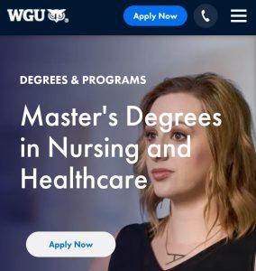 WGU MSN in 6 Months Program website 